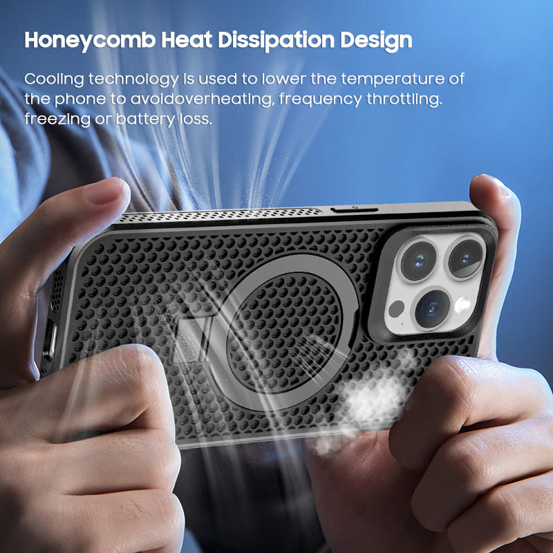 Honeycomb Heat Dissipation Breathable Case with MagSafe