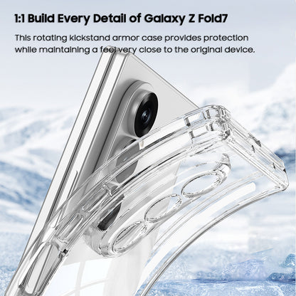 360° Rotating Kickstand Clear Case