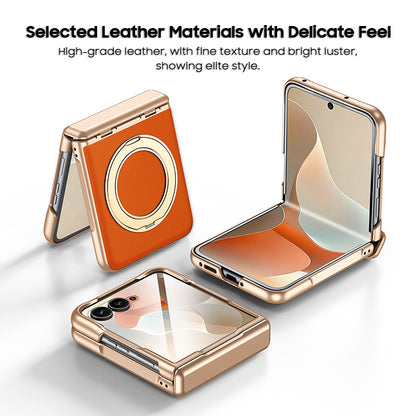 360° Rotating kickstand Leather Case with MagSafe