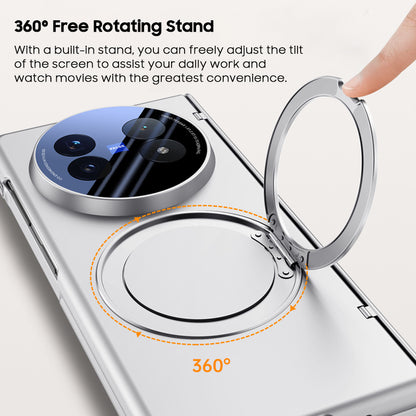 Rotating Magnet Ring Frosted Case with MagSafe