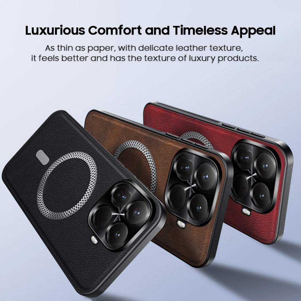 High-Quality Business Leather Case with MagSafe