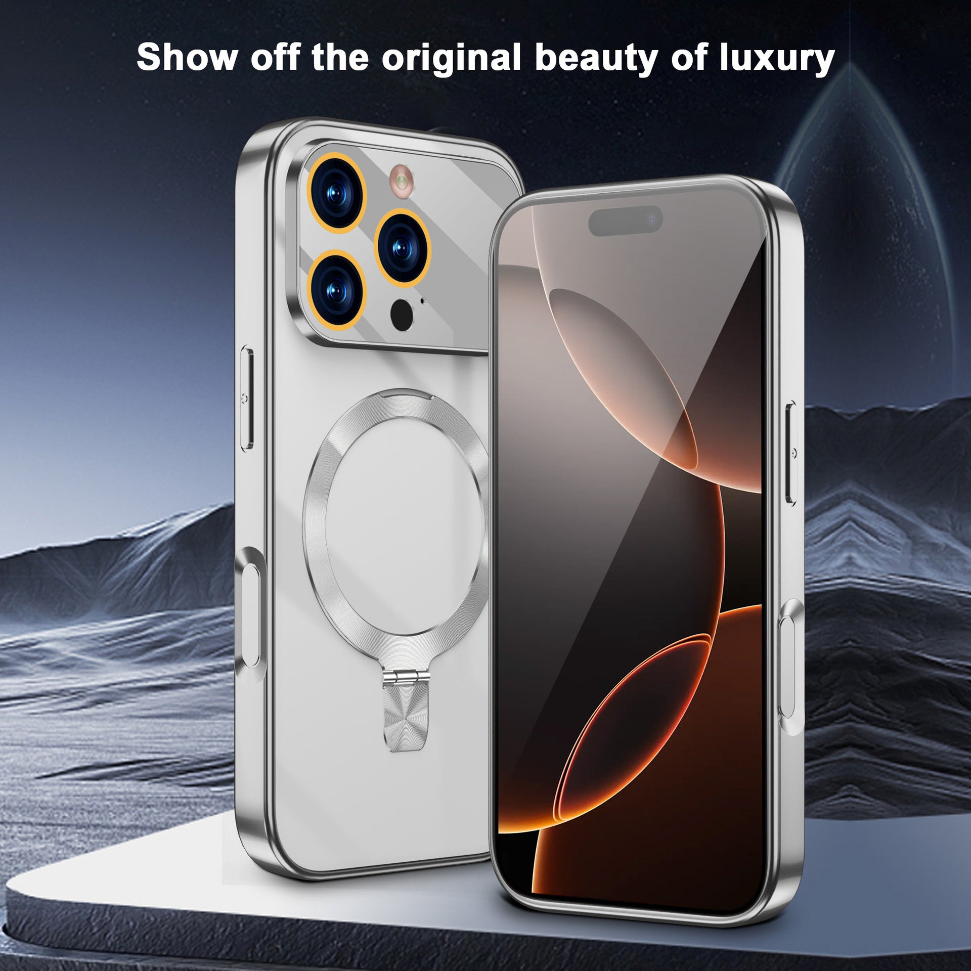 Electroplated Clear Case with MagSafe