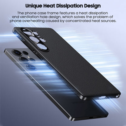 Heat Dissipation Frame Leather Case with MagSafe