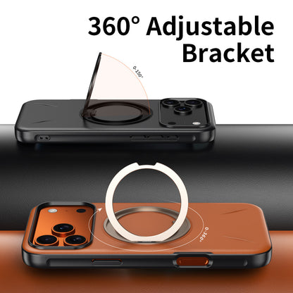 360° Rotating Stand Leather Case with MagSafe