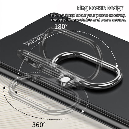 Oval Finger Ring Buckle Stand Frosted Case