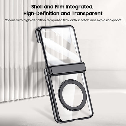 Rotating Bracket Electroplated Clear Case with MagSafe