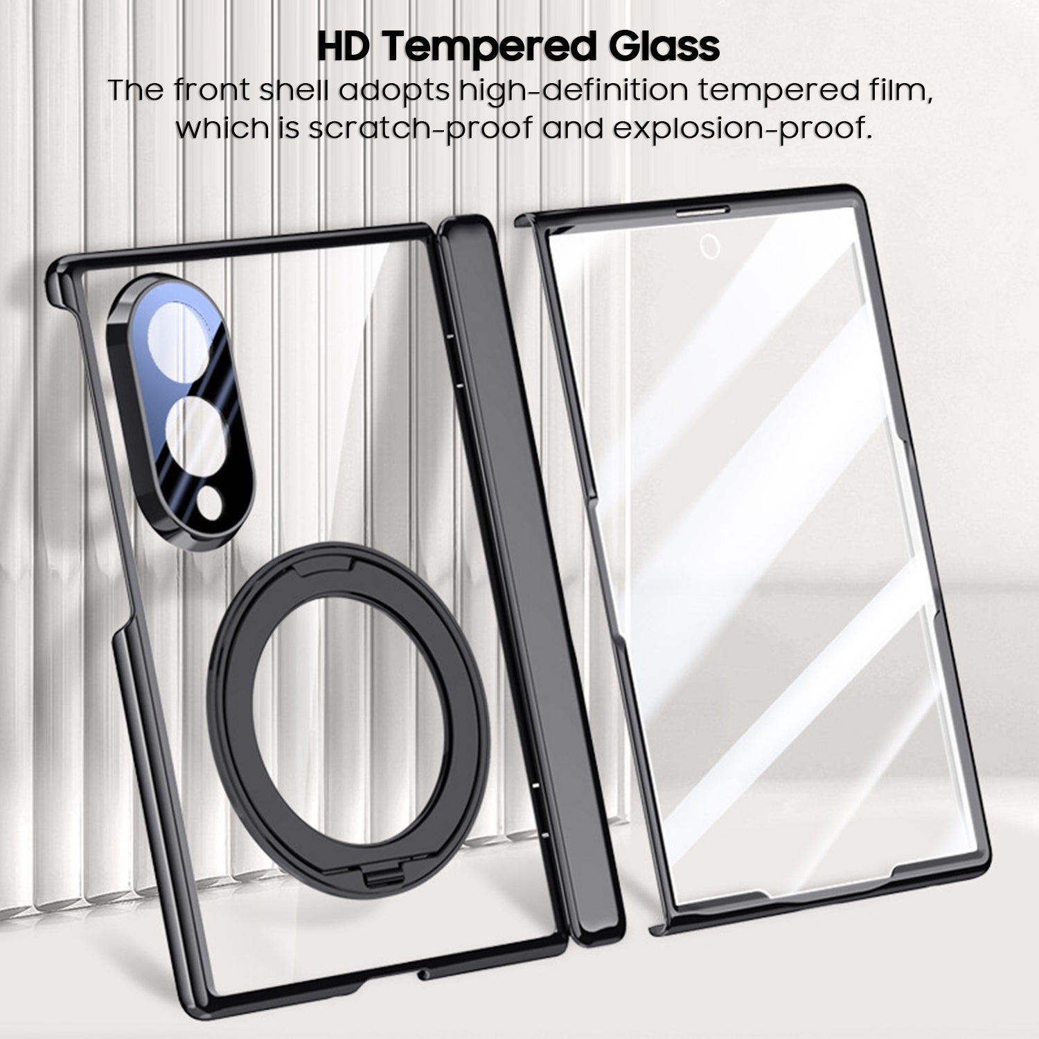 360° Rotating Stand Clear Case with MagSafe
