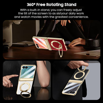 360° Rotating kickstand Leather Case with MagSafe