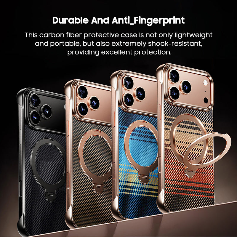 Printed Carbon Fiber Matte Case with MagSafe