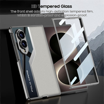 Sci-Fi Design Electroplated Leather Stitching Case