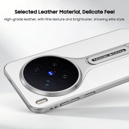 Folding Kickstand Leather Case