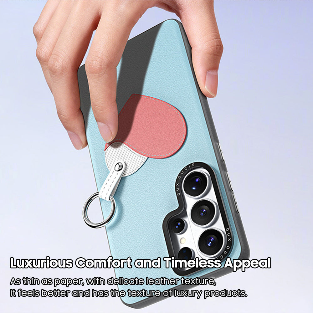 Small Fresh Leather Case with Lanyard