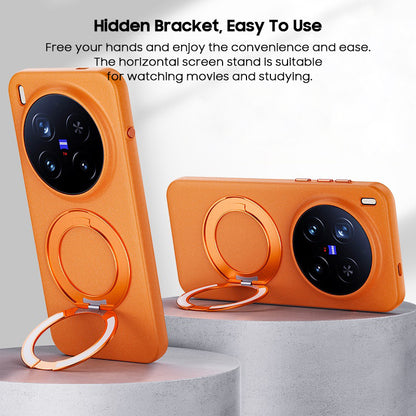 Rock Sand Material Ring Holder Case with MagSafe