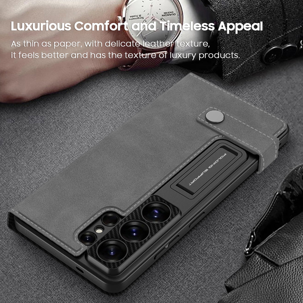 Multifunctional Wallet Card Holder Flip Leather Case