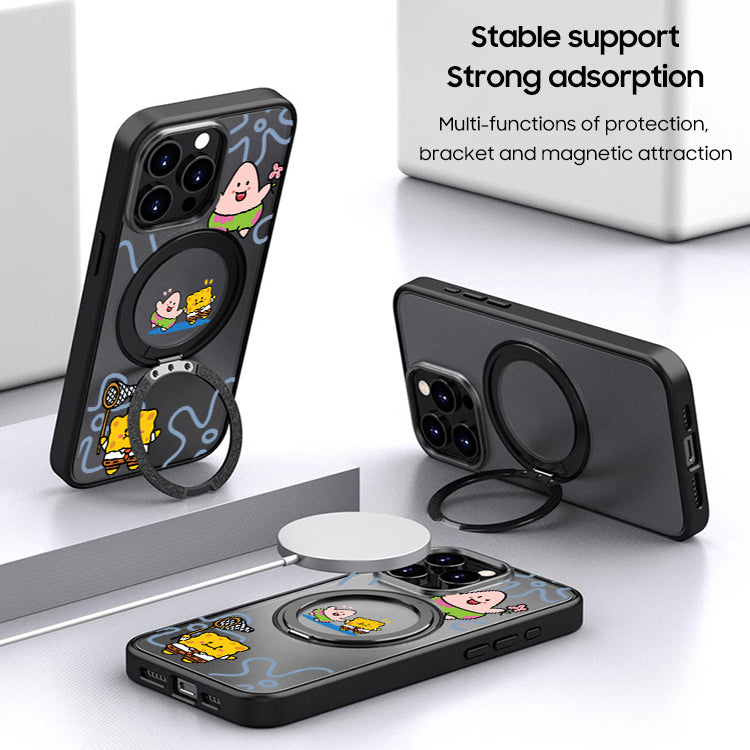 iPhone MagSafe Series | "SpongeBob SquarePants" Frosted Stand Phone Case