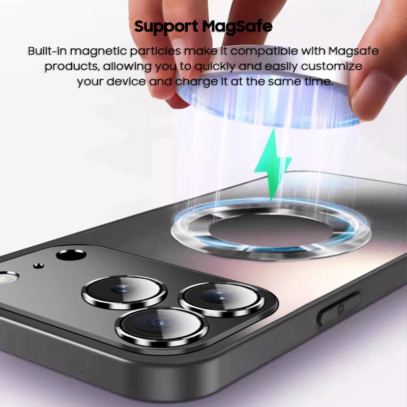 Full-Coverage Lens Protector Frosted Case with MagSafe