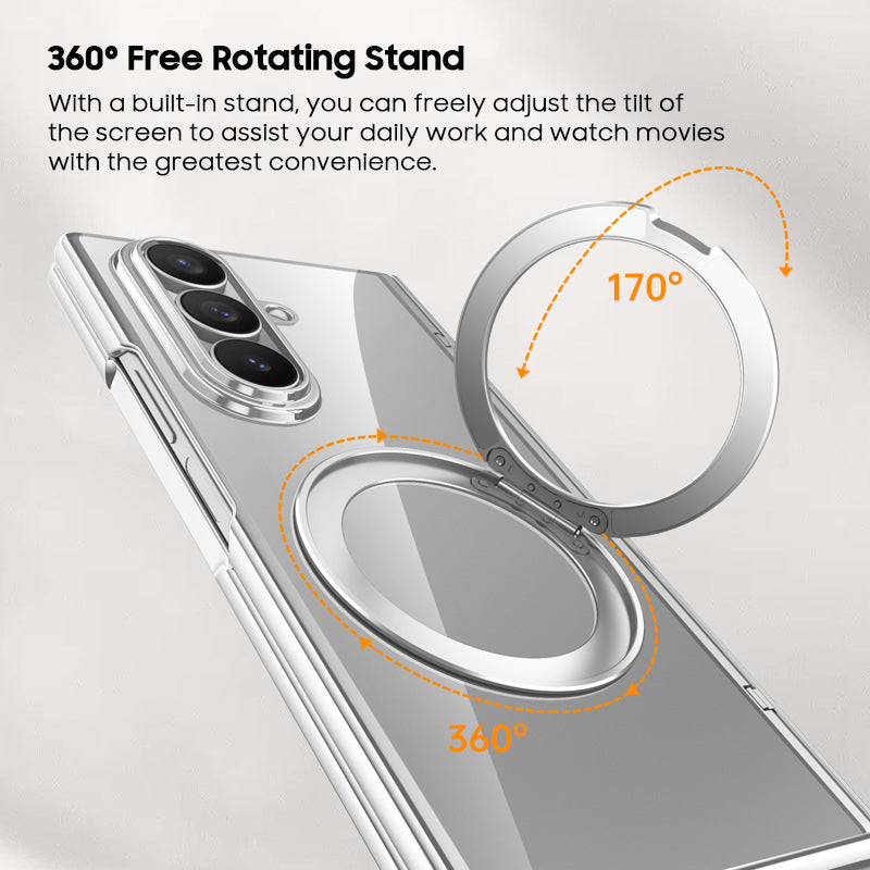 360° Rotating Stand Clear Case with MagSafe