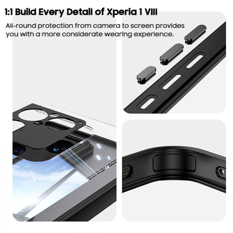 Sony-Serie | Ultradünne magnetische Handyhülle aus Metall und Glas