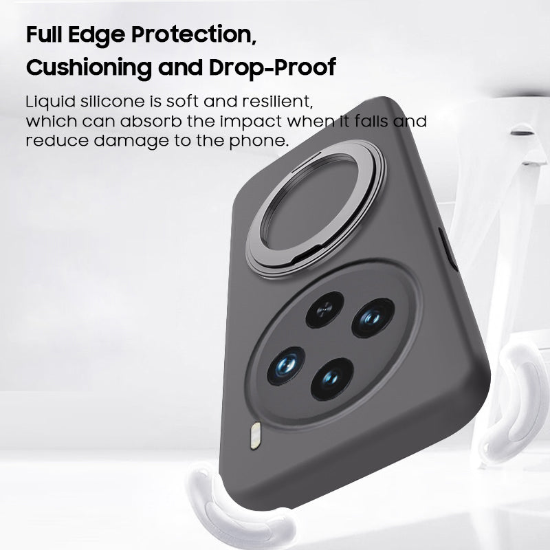 Rotating Bracket Silicone Case with MagSafe