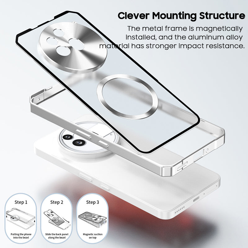 Single-Sided Buckle Metal Frame Case with MagSafe