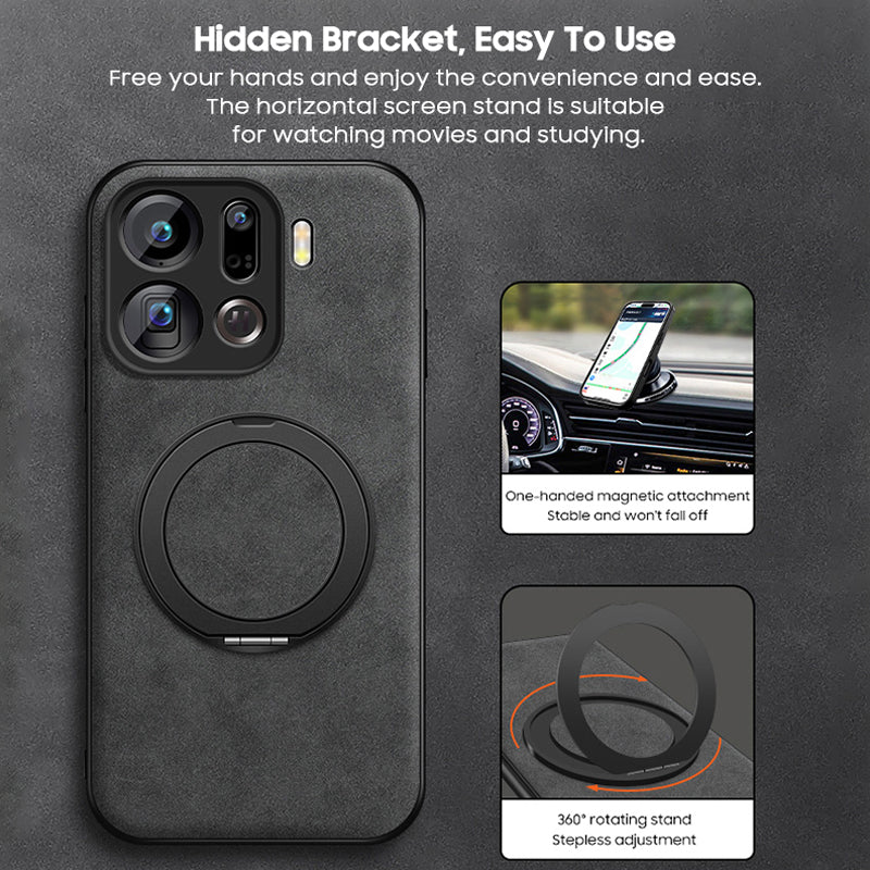 Rotating Ring Leather Case