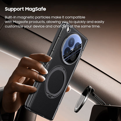 360° Rotating kickstand Leather Case with MagSafe