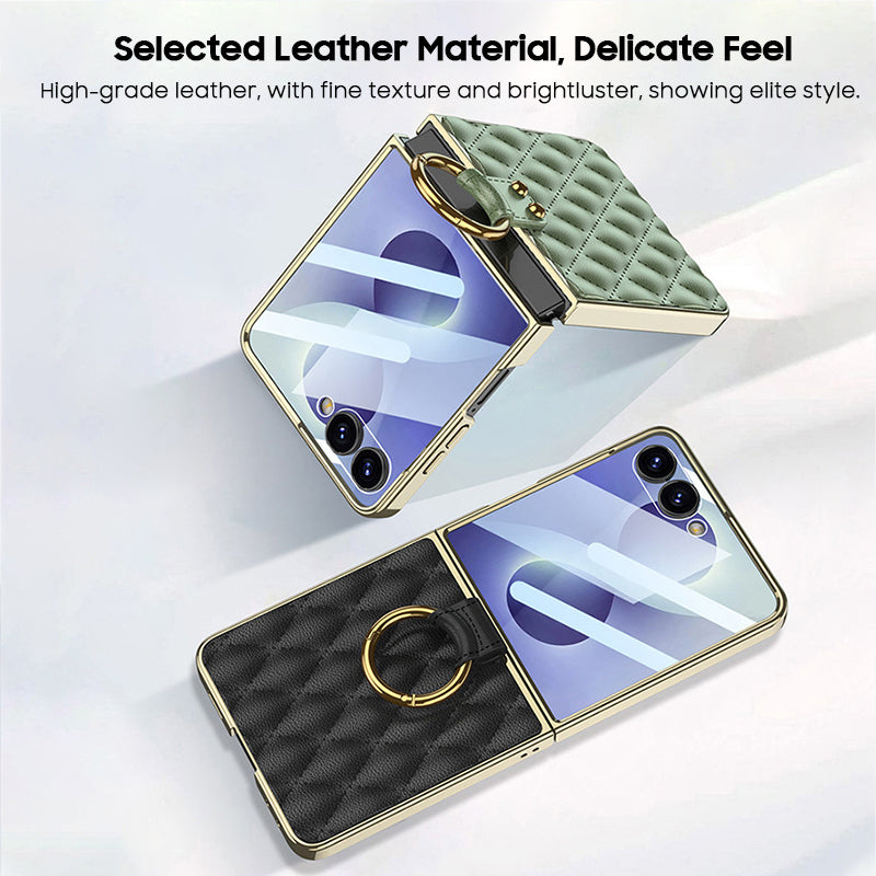 Luxury Wavy‑Textured Leather Case