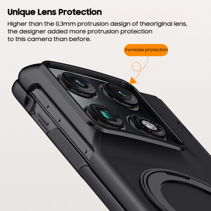 Rotating Magnet Ring Frosted Case with MagSafe