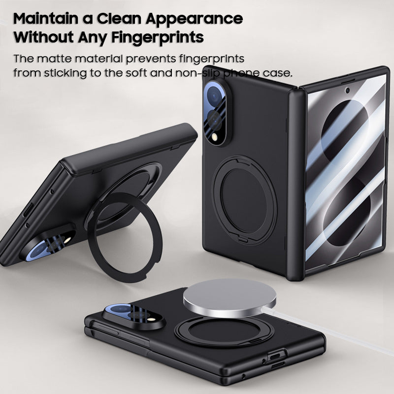 Rotating Magnet Ring Frosted Case with MagSafe