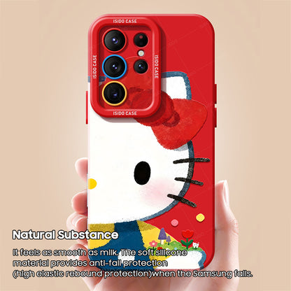 Hello Kitty Liquid Silicone Lanyard Case