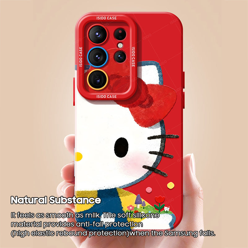 Hello Kitty Liquid Silicone Lanyard Case