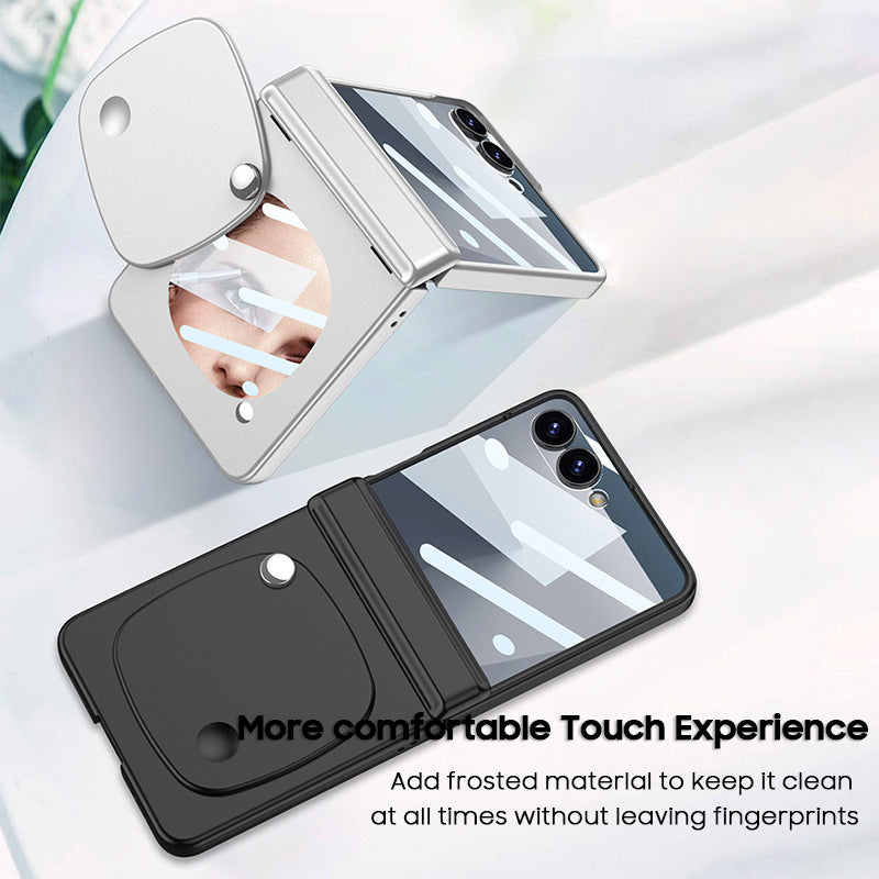 Frosted Case with Makeup Mirror