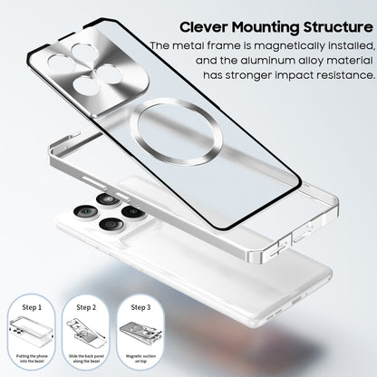 Single-Sided Buckle Metal Frame Case with MagSafe