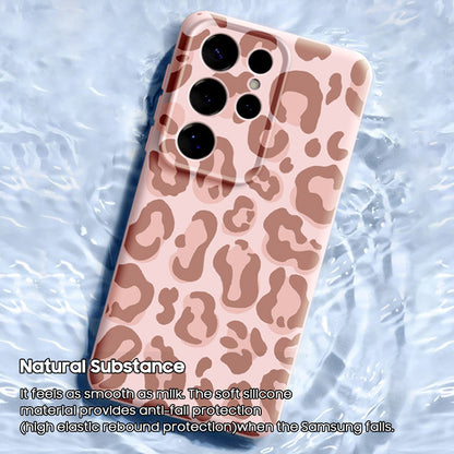 Leopard Print Liquid Silicone Lanyard Case