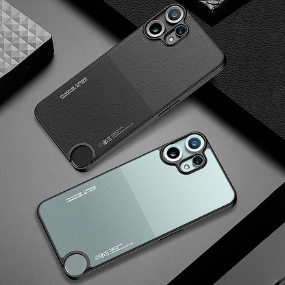 Contrast Color Leather Case