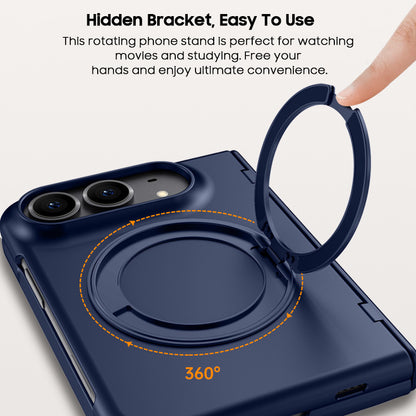 Rotating Magnet Ring Frosted Case with MagSafe