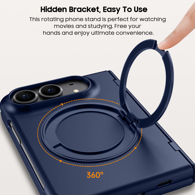 Rotating Magnet Ring Frosted Case with MagSafe