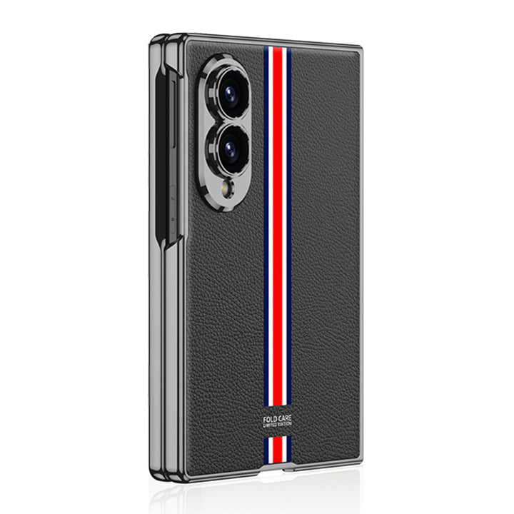Folding Screen Electroplated Leather Case
