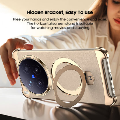 Foldable Stand Leather Case with MagSafe