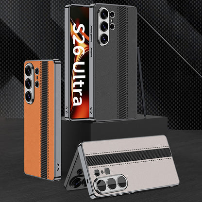 Classic Solid Color Leather Case