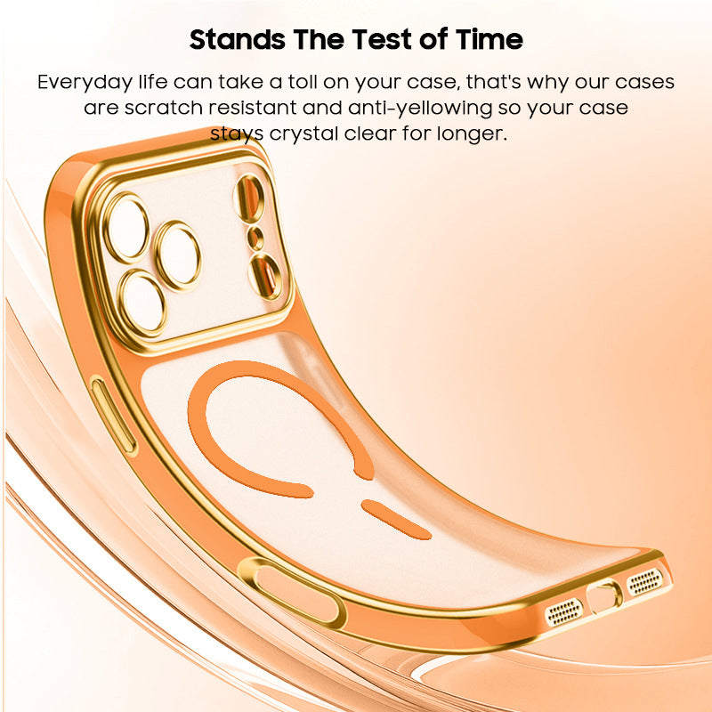 Semi-Transparent Frosted Electroplated Case with Magsafe