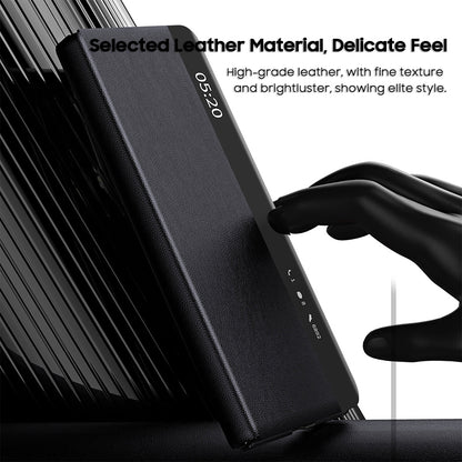 Foldable Leather Case with Pen Holder & Kickstand