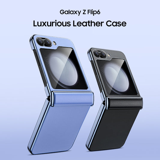 Samsung Series | Galaxy Z Flip6 Luxurious Leather Case