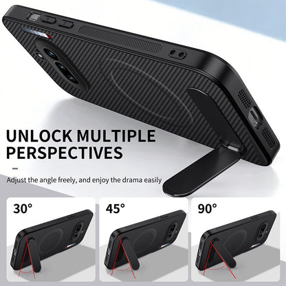 Invisible Bracket Carbon Fiber Pattern Case