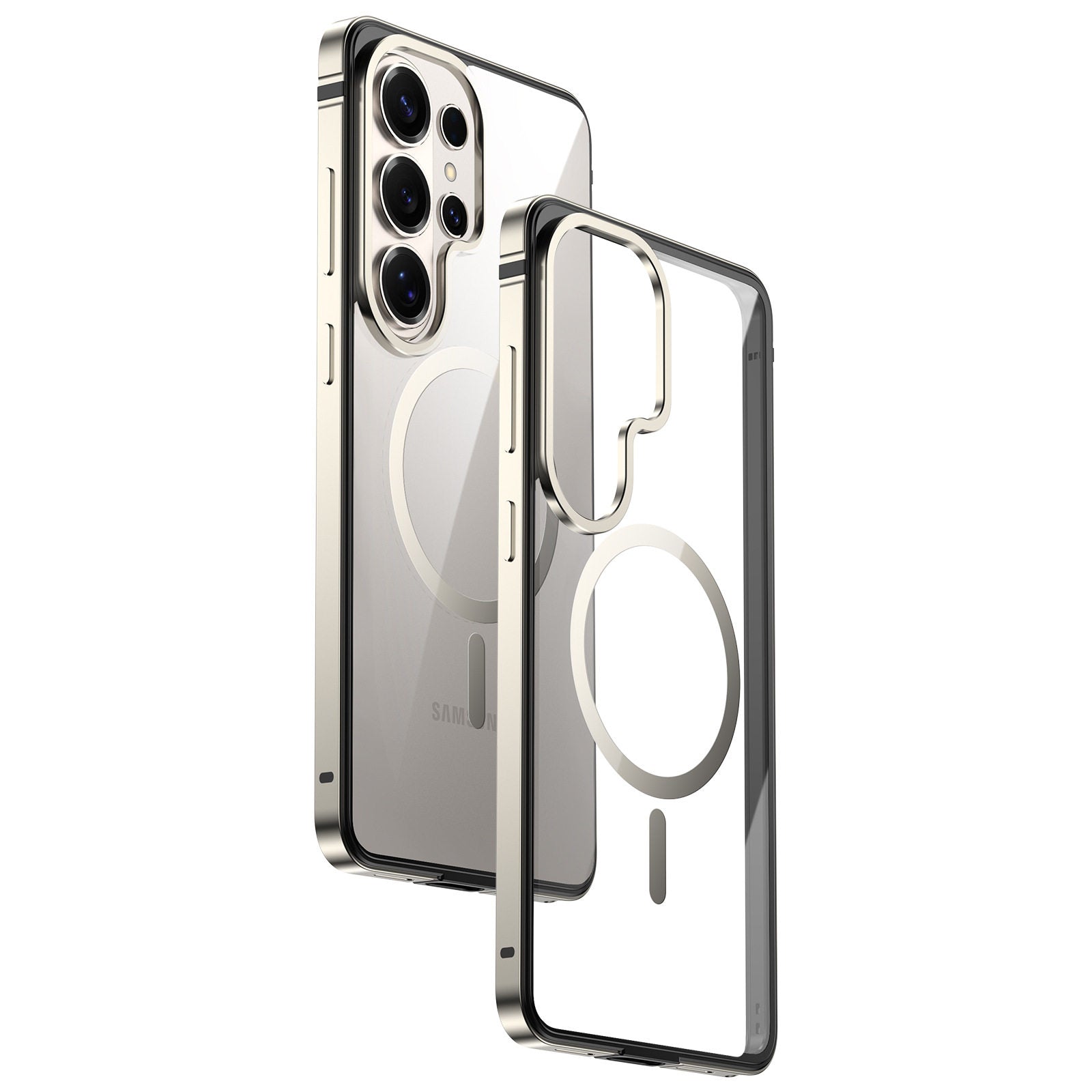 Alloy Frame Transparent Case with MagSafe