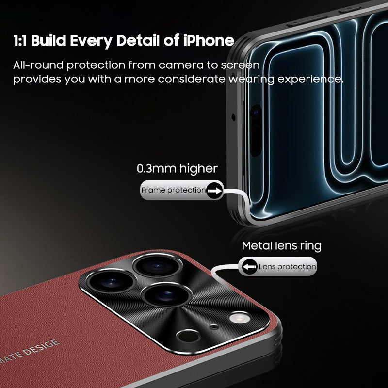 Invisible Bracket Leather Case