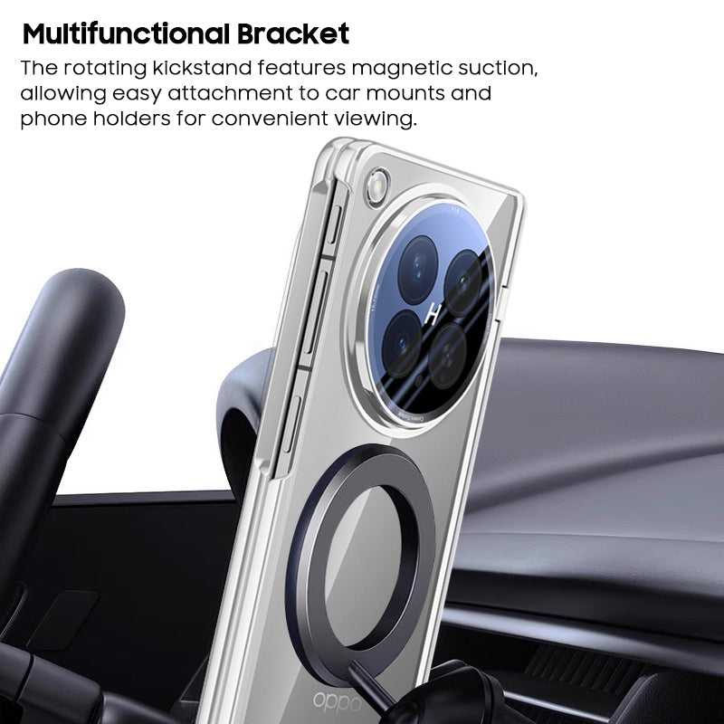 360° Rotating Stand Clear Case with MagSafe