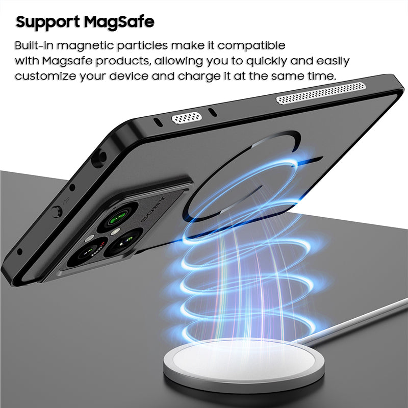 Single-Sided Buckle Metal Frame Case with MagSafe