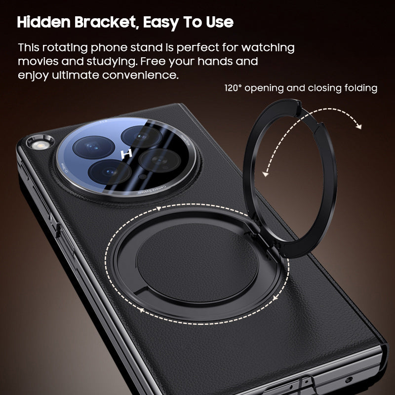 Kickstand Flip Leather Case