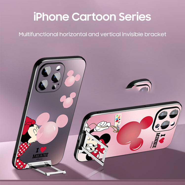 iPhone Invisible Bracket Series | "Disney" Cartoon Matte Phone Case